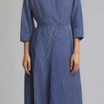 Vintage dress long sleeve with stripes 60s 70s Photo 0