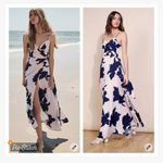 Hutch Anthropologie  Celina Wrap Maxi Dress Photo 2