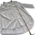 Wilfred Free Aritzia Linen Blend Relaxed Striped Button-down Shirt Small S Photo 15