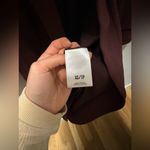 EXPRESS Burgundy Oversized Blazer Photo 5