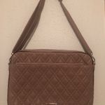 Steve Madden Taupe Quilted Laptop Bag Photo 0