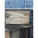 Everlane The A Line Blue High Waisted Frayed Raw Hem Wide Leg Denim Shorts Sz 27 Photo 2