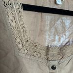 J.Jill Linen Blend Camel Lace Tank Blouse Size XL Photo 1