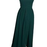 Revelry Bowie Bridesmaid Dress Green Long Gown Women’s Size 2 Slit Chiffon Photo 1