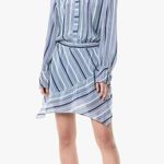 Ramy Brook Brandi Silk Dress Blue Womens Size XS Photo 1