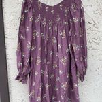 A New Day size small purple long sleeve pheasant babydoll dress floral target Photo 0