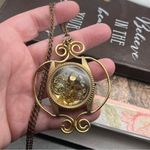 Bulova Vintage  Golden Steampunk Wire Wrapped Watch Necklace Photo 0