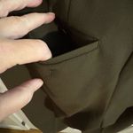 Talbots Hampshire Pleated Pants Trouser Olive Green Size 12 Photo 6