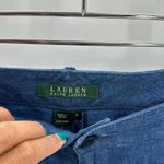 Ralph Lauren Lauren pinstriped high waisted wide leg blend summer size 14 Photo 6