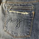 Mossimo Y2K Low Rise Denim Skirt in Dark Indigo Size 14 NWT Front Slit Blue Photo 10