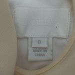 J.Crew Clara 100% Silk Vanilla Chiffon Bridesmaid Dress Size 0 Photo 5