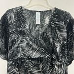 Time & Tru Palm Print Bikini Cover Up Tunic Size Small Photo 2