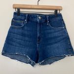 Good American Good Cutoff Denim Shorts Frayed Hem Blue 464 Size 4/27 Photo 8