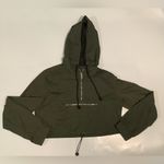 Windsor  Olive Cropped Hoodie Photo 1