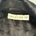 Halston IV Dorian Black Long Dress Wrap Size 10 Union Made Studio 54 1970s VTG Photo 13