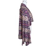 Billabong  Southwestern Tribal Open Front Waterfall Cardigan Purple Pink Aztec M Photo 2