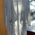 Milkyway  Gray Space Dye Waterfall Cardigan Size Large Made in USA Photo 0