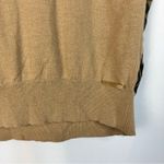 Michael Kors MICHAEL Camel Brown Leopard Print Short Sleeve Blouse S Photo 3