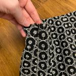 Talbots  Embroidered Silk‎ Pants Womens 16W Black White Cropped Trousers Vintage Photo 3