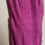 Scala Vintage Y2K  Silk Beaded Formal Prom Gown Sz XS in Pink‎ Open Low Back Photo 4