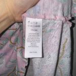 Cynthia Rowley  Womens Pink Bird Botanical 100% Linen Shirt Size XL Photo 4