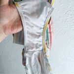 J.Crew Lace-up back one-piece swimsuit in suckered rainbow stripe Sz 16 Photo 7