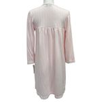 Miss Elaine Petites NWT Pastel Pink Floral Embroidered Nightgown Coquette Small Photo 2