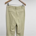 House of Harlow 1969 Textured Pleated Straight Leg Trouser Pants Sz 8 Sage Green Photo 6