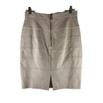 NWT Worth Almond Butter Beige Stretch Cotton Pencil Bandage Skirt Size 6 Tan Photo 3