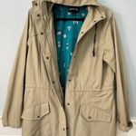Betabrand Morning Mess Khaki Chore Utility Hooded Coat Large Photo 7