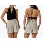 ASTR The Label Cowl Neck Halter Bodysuit Size Medium Black Photo 1