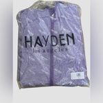 Hayden LA Activewear Full Zip Jacket Women’s Sz Large Hooded Thumbholes NWT Photo 9