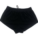 Forever 21 Black Elastic Drawstring Buttery Soft Suede Lightweight Casual Shorts Photo 1