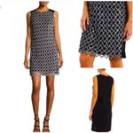 Diane Von Furstenberg DVF  Joylyn Embellished Sequin Shift Dress Black/Silver Siz Photo 1