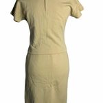 Vintage 50s Beige Knit Wool Skirt & Top Set 36PE Photo 5