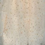 Rachel Parcell  Pastel Pink Gold Metallic Glitter Star Tulle Dress Tiered Skirt Photo 6