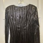 Piperlime Collection Black Sequin Long Sleeve Dress size S Photo 10