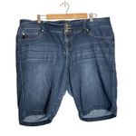 Torrid Jegging Blue Denim Bermuda Super Soft High Rise Shorts Photo 4