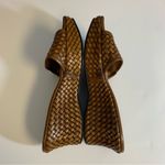 Stuart Weitzman  Brown Leather Woven Slide Sandals Size 5.5 Photo 5