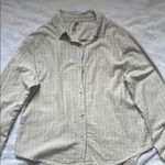 XCVI  100% cotton Women’s Cream Button-Up Shirt Photo 0