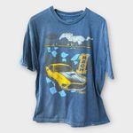 Ford Mustang “Mach 1 1971” Graphic Tee – XL (BNWOT, Distressed Flaw) Blue Photo 2