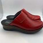 Josef Seibel Carole mule in red leather size 39 or 8. New with box Photo 2