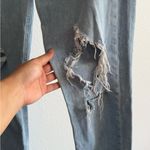 Rag and Bone Dre Capri Distressed Light Blue Women's Jeans Photo 1