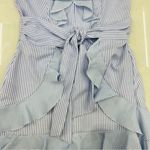 Saylor  Aria Dress in Blue & White Photo 3