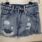 SheIn Cut-Off Distressed High Rise Distressed Jean Shorts size small Photo 0