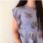 Loft  Purple Lavender Floral Peplum Blouse | Women’s Size XS Photo 1