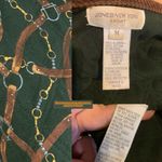 Jones New York  SPORT VINTAGE 1990'S EQUINE GREEN & BROWN QUILTED JACKET (M) Photo 11