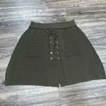 Few Moda  Green Knit Skirt with pockets Photo 0