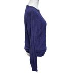 Diane Von Furstenberg Vintage  Cable Knit Sweater Purple Pullover Women’s Size S Photo 2