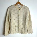 Vtg Alps 100% Wool Long Sleeve Chunky Cottage Core Button Cardigan Sweater M Size M Photo 0